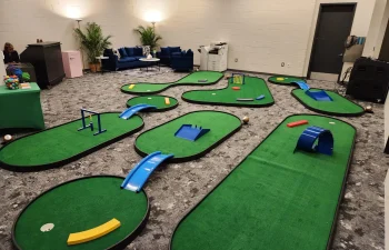 Comedian Green Room Mini Golf Setup Philadelphia